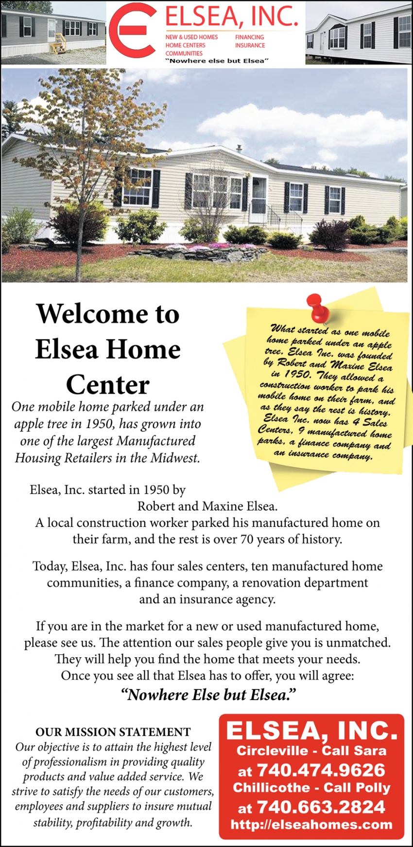 Elsea Home Center, Elsea, Inc., Circleville, OH