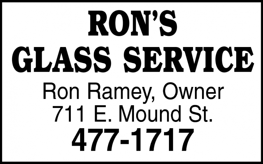 Ron's Glass Service, Ron's Glass Service, Circleville, OH