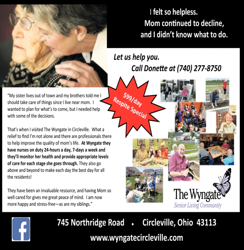 Senior Living Community, The Wyngate at Circleville, Circleville, OH