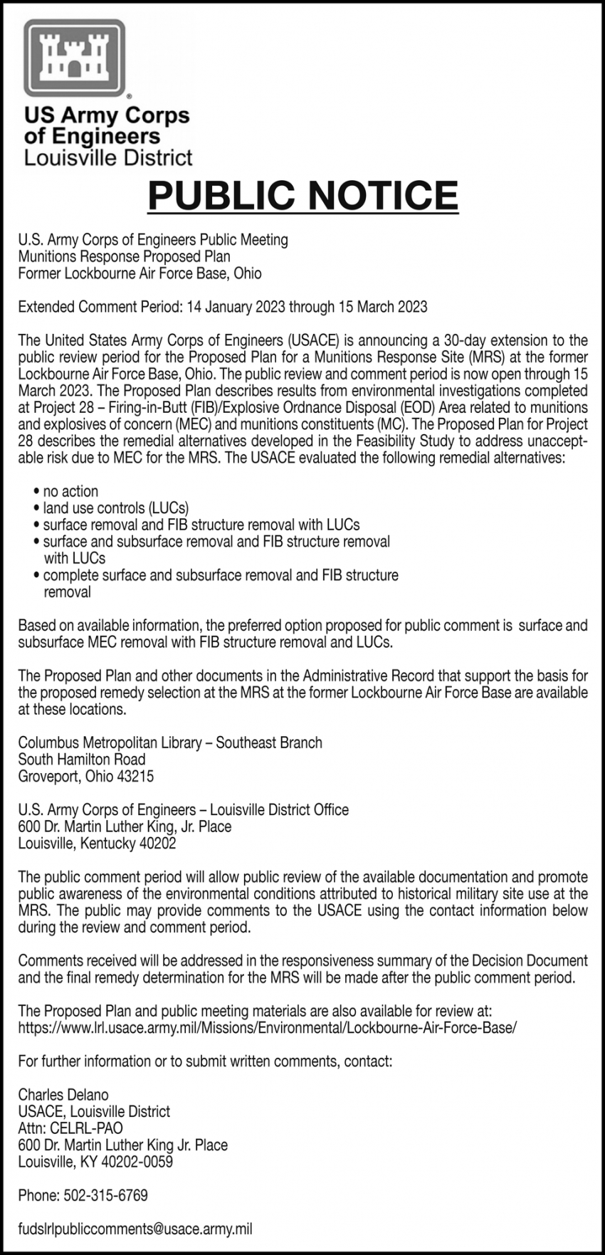 public-notice-us-army-corps-of-engineers