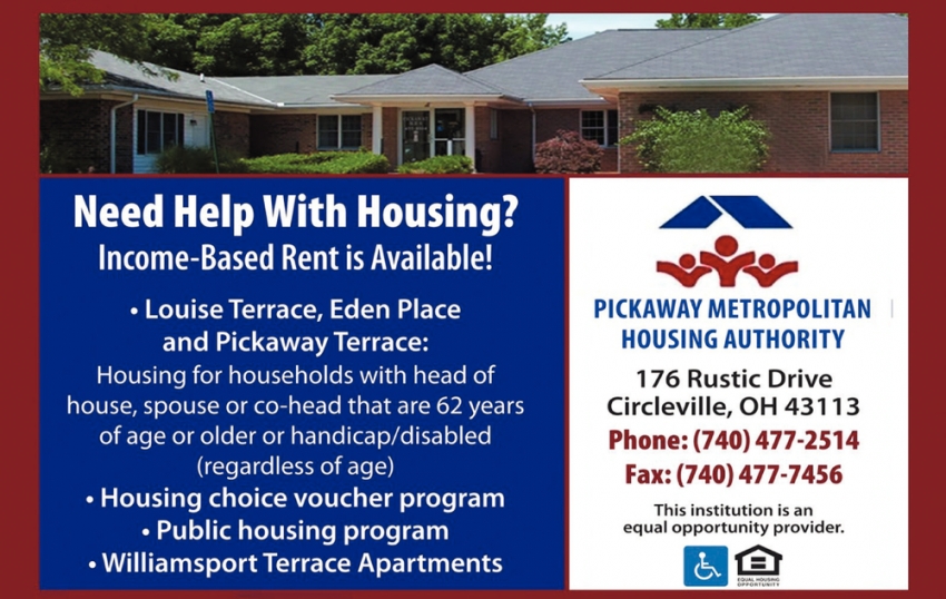 Need Help With Housing?, The Pickaway Metropolitan Housing Authority