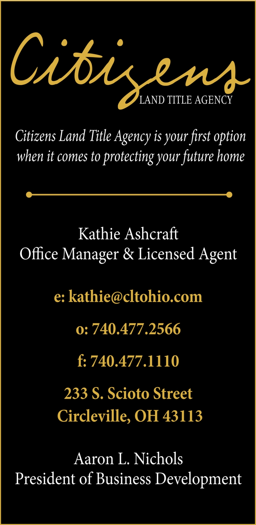 Citizens Land Title Agency Is Your First Option When It Comes To