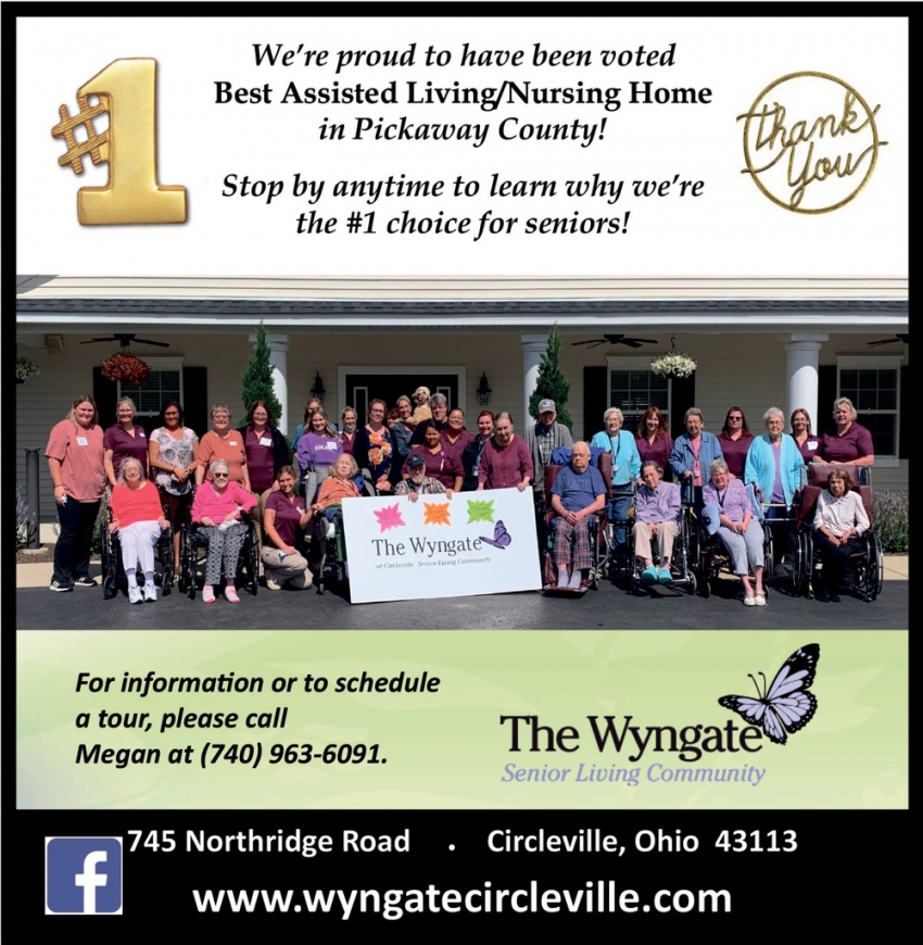 Best Assisted Living/Nursing Home, The Wyngate at Circleville