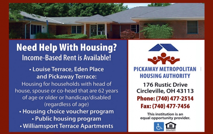 Need Help with Housing?, The Pickaway Metropolitan Housing Authority