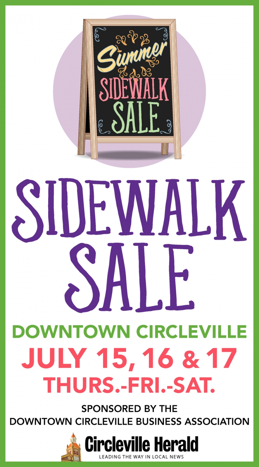 Summer Sidewalk Sale, Sidewalk Sale